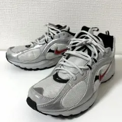 NIKE ナイキ スニーカー メンズ 27.5cm シルバー×レッド