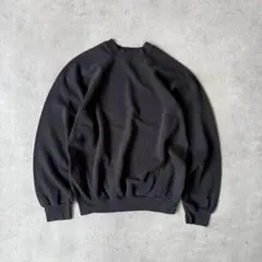 90s TULTEX 無地スウェット USA製 ラグラン 黒 ブランク