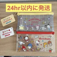 サンリオキャラクターズ　ラメクリアポーチ 200x100mm