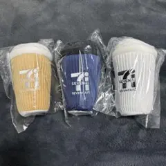 ハッピーくじ セブンイレブン B賞 セブンカフェぬいぐるみチャーム3種セット