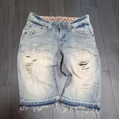 ダブルウエスト fade denim pants grunge y2K ギミック - メルカリ