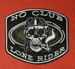 A786 Biker’s No Team 孤独 刺繍ワッペン アイロン