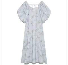 リリーブラウン /Vネックボリュームワンピース