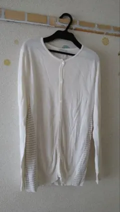 美品☆アンファミエ　ホワイト　カーディガン