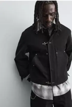 ZARAリラックスフィットトグルボタンジャケット/ファイヤーマンジャケット