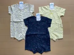 ベビー ロンパース 半袖 3枚セット 花柄 さくらんぼ 新生児