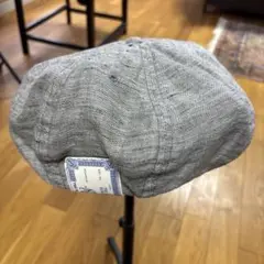 H.W. Dog Co. グレー ベレー帽　リネン