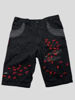 絡繰魂 カラクリダマシイ ブラック ハーフパンツ XL 和柄　金魚
