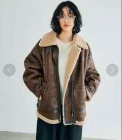 LEPSIM B3フライトボアジャケット　ブラウン　アウター　ボア　秋冬　完売品