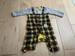 チェック柄ロンパース・カバーオール 80cm