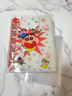 クレヨンしんちゃん A6サイズ 6穴バインダー リフィル10枚セットシール