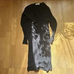 黒ロングカーディガン　36サイズ　ロペピクニック　毛玉あり