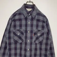 Levi'sリーバイス　REDTAB ウエスタンシャツ サイズM チェック　古着