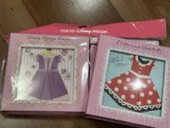 ディズニーリゾート　ディズニープリンセス　ドレス　ペーパークラフト　折り紙メモ