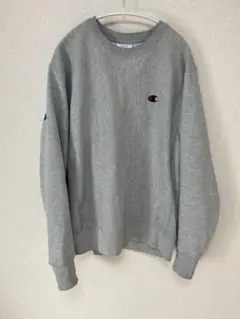 Champion リバースウィーブ グレー M バックプリント