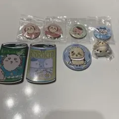 mitamemo くら寿司 刺繍缶バッジ マスコット付きビスケット 計8点セット