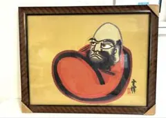 【真作】掛軸　達磨図　凛々しい眼差しの禅画　墨彩で描く静寂の境地　合箱入　T18 2026年最新】達磨図の人気アイテム - メルカリ