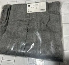 “未使用“ GU ブラッシュドジャージーワイドパンツ　グレー　S