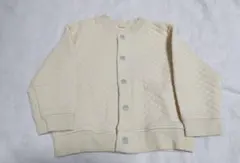 ユニクロ　キルティング　ジャケット クリーム色　100