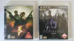 PS3 「バイオハザード5」「バイオハザード6」（2本セット）
