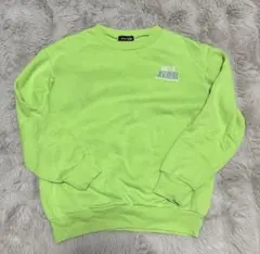 SISTER JENNI 蛍光グリーン トレーナー バックプリント　150