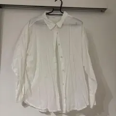 【9末処分】 cocaホワイト Mサイズ ボタンダウンシャツ