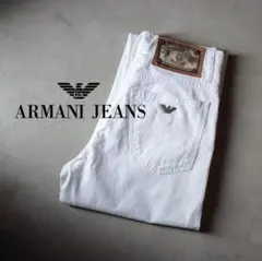 90s ARMANI JEANS 白デニムパンツ イタリア製 レディース M相当