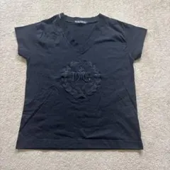 ドルチェ&ガッパーナ　ブラックTシャツ　半袖　Vネックのサムネイル