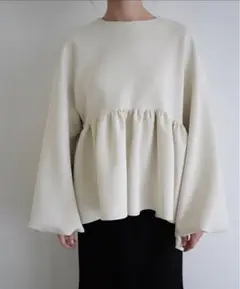 【新品】acka peplum loose sweat