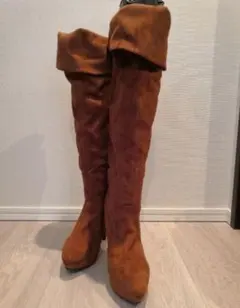 最終値下げ！DURASニーハイロングブーツ　ブラウン