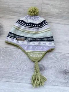 mont-bell 多色ニット帽 ポンポン付き