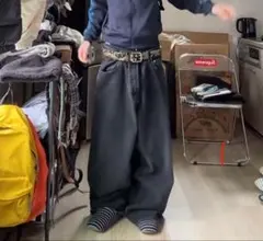 【ZARA】スーパーバギーフィットジーンズ エクストラバギー 36 jp29