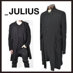 JULIUS MA ユリウス ロングコート ビンテージジャケット ユリウス JULIUS Wool Cashmere Saxony Over Size Long Coat