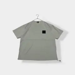CAMP7 キャンプセブン バックエンボスクルーTシャツ ライトグレー M