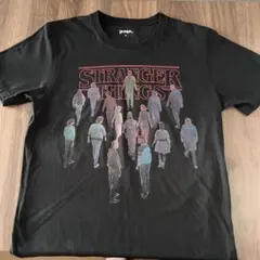 グラニフ　ブラックデザインTシャツ ユニセックス