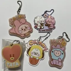BT21 ボールチェーンキーホルダー 5個セット