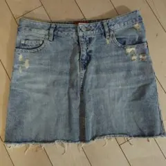 MISCH MASCH JEANS デニムミニスカート ダメージ加工のサムネイル