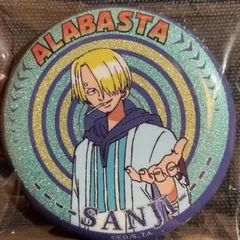 ワンピース onepiece アラバスタ ホログラム缶バッジ サンジ