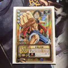 旧ワンピースカード ルフィ G3-C01 当時品 ルフィ海賊団 旧裏 最高レアのサムネイル