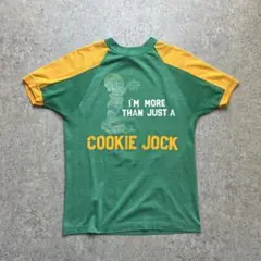 70s チャンピオン バータグ フロッキープリント Tシャツ L vintage 