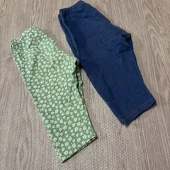 ユニクロ　リラックスフィットレギンス7分丈　110サイズ2点セット