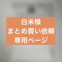 白米様 リクエスト 2点 まとめ商品