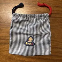 familiar 子ども用コップ袋 巾着袋　チェック柄