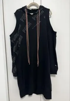 PUMA フーデッドワンピース ブラック L