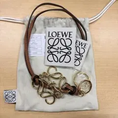 【極美品】LOEWE ロエベ アナグラム チャーム ゴールド
