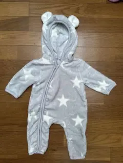星柄ロンパース サイズ70 グレー
