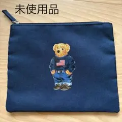セール【未使用】ラルフローレン　ポロベア　ポーチ　☆ アメリカ国旗のサムネイル