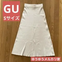 GU リブニットフレアスカート Sサイズ