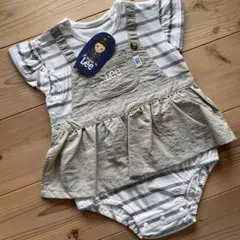 Lee ストライプロンパース 80cm