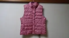 クリーニング済CHARDONNEダウン80％フェザー20％ライトダウンベスト　L